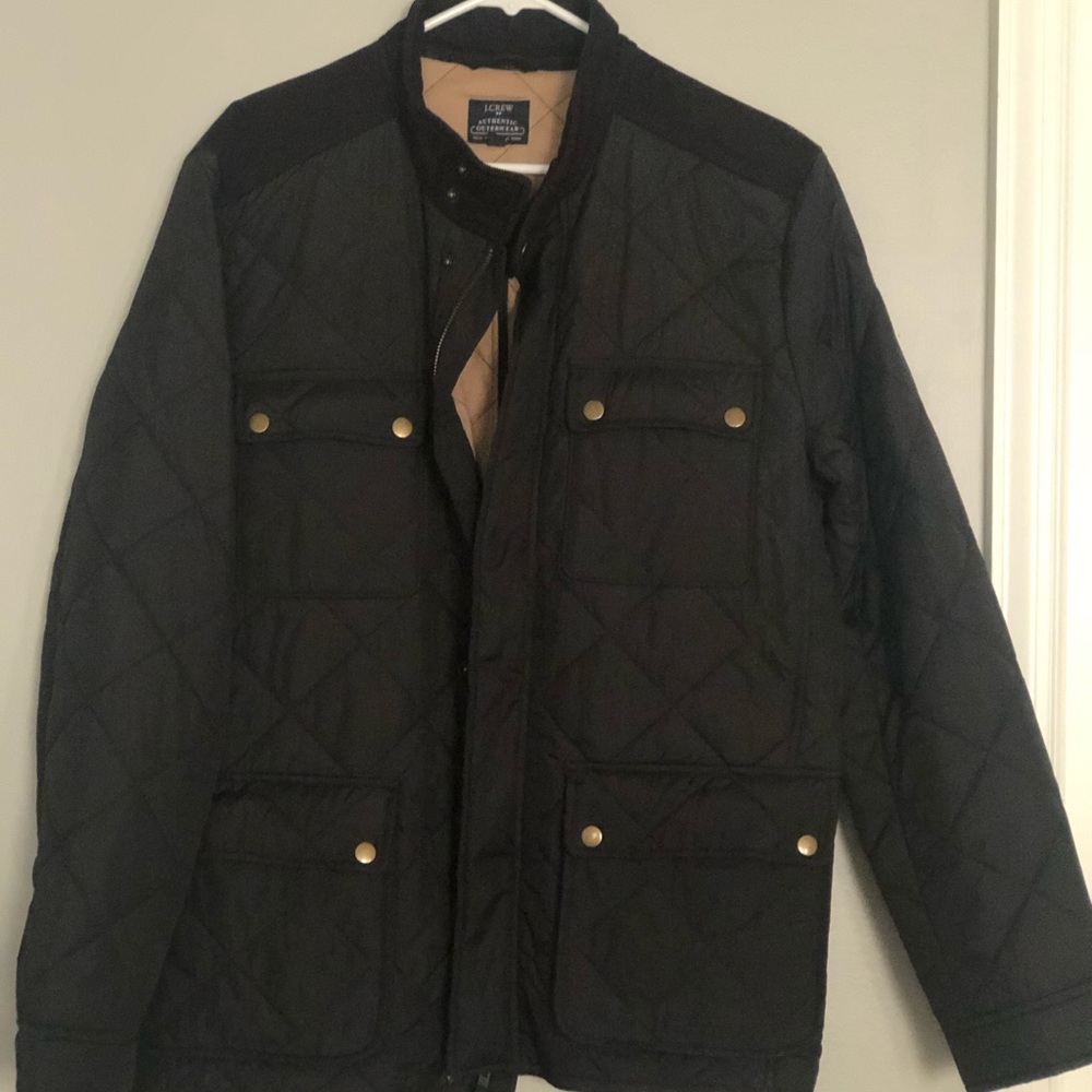 J Crew Quilted Field Coat